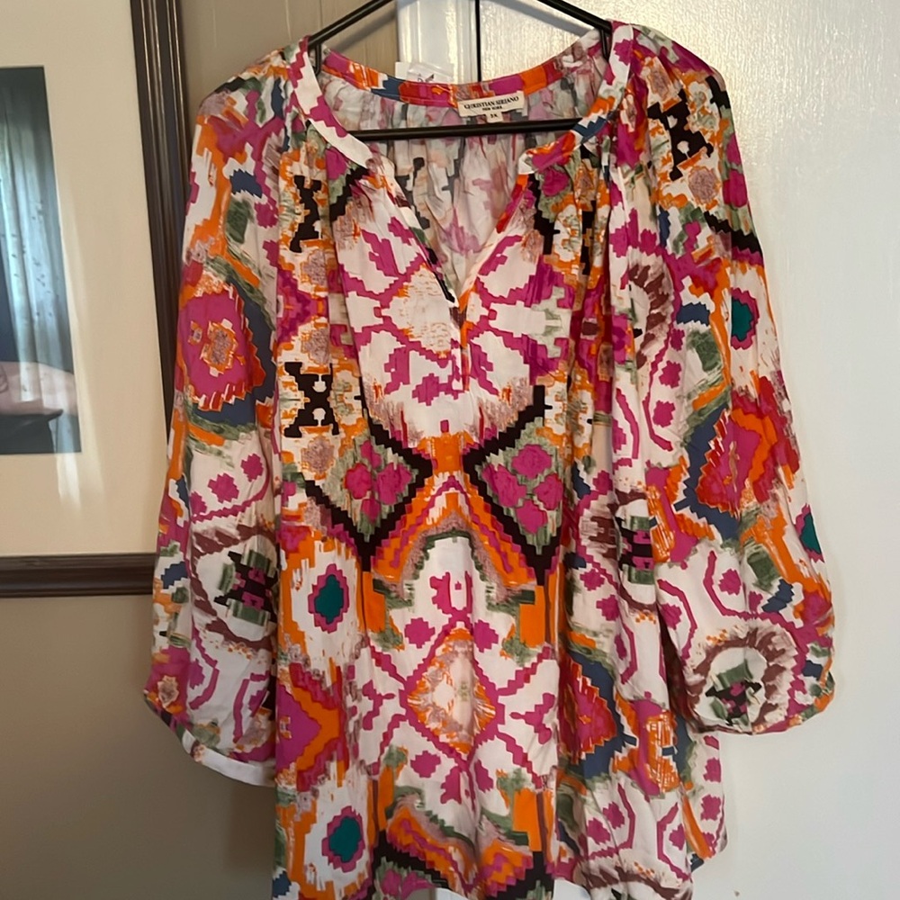Christian Siriano Boho blouse pull over 3XL. New